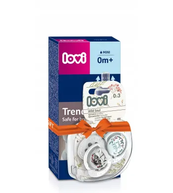 LOVI zestaw Trends Wild Soul green butelka 120ml+smoczki 0-3 0412