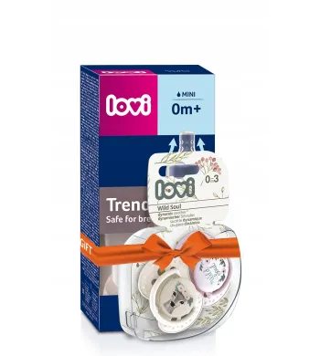 LOVI zestaw Trends Wild Soul pink butelka 120ml+smoczki 0-3 0410