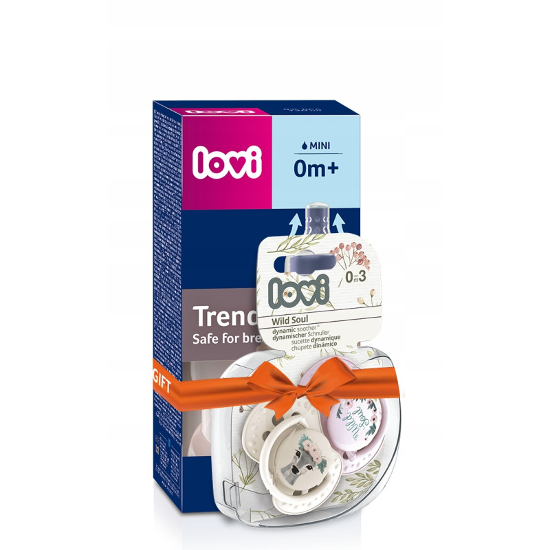 LOVI zestaw Trends Wild Soul pink butelka 120ml+smoczki 0-3 0410