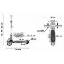 HyperMotion Hulajnoga Balansowa Trójkołowa 3w1 Siedzisko BLUE
