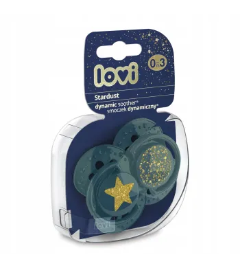 Lovi Smoczek uspokajający Stardust 0-3m 22/892 zielony