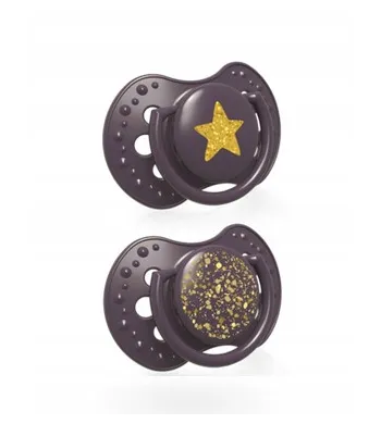 Lovi Smoczek uspokajający Stardust 0-3m 22/892 fioletowy