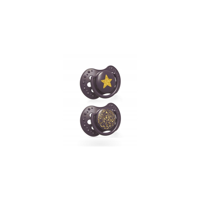 Lovi Smoczek uspokajający Stardust 0-3m 22/892 fioletowy