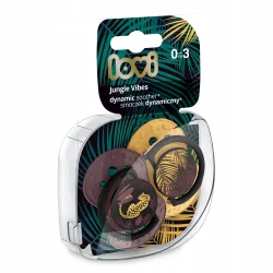 LOVI smoczek dynamiczny 0-3 m-cy Jungle Vibes 22/901 Girl