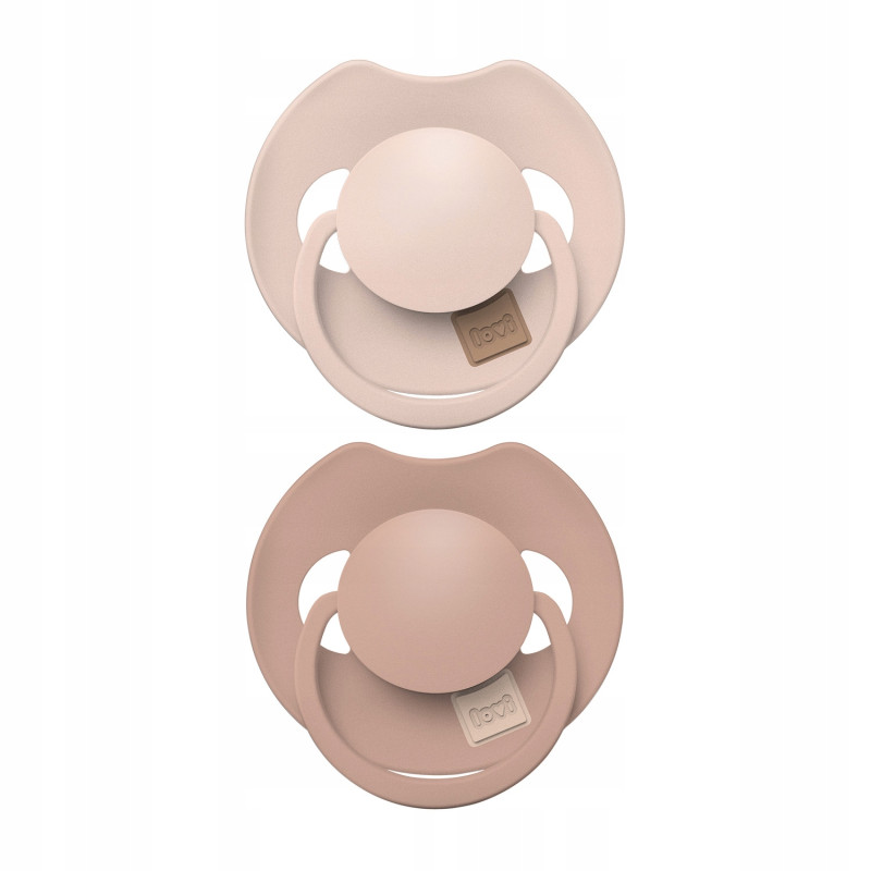 LOVI Smoczek silikonowy dynamiczny Prime 18m+ 2 szt.  34/407 Nude/Blush