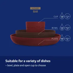 Lovi zestaw naczyń tworzywo sztuczne  21/532 Red