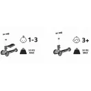 HyperMotion Hulajnoga Balansowa Trójkołowa 3w1 Siedzisko BLUE