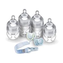 LOVI Zestaw startowy wyprawka butelki smoczki Baby Shower Botanic Boy