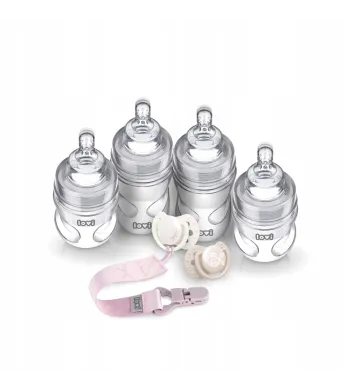 LOVI Zestaw startowy wyprawka butelki smoczki Baby Shower Botanic Girl