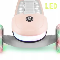Hulajnoga balansowa HyperMotion LUMI 3w1 różowa z podświetleniem Hulajnoga balansowa HyperMotion LUMI 3w1 różowa z podświetleniem