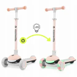 Hulajnoga balansowa HyperMotion LUMI 3w1 różowa z podświetleniem Hulajnoga balansowa HyperMotion LUMI 3w1 różowa z podświetleniem