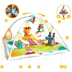 Tiny Love Gimnastyka dla bobasa z pałąkami - mata edukacyjna Leśna Kraina