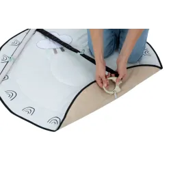 Tiny Love MATA EDUKACYJNA z pałakami Zabawa gimnastyka Decor biało-czarny