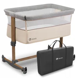 Lionelo Leonie beige sand – mobilne łóżeczko z torbą i kółkami Lionelo Leonie beige sand – mobilne łóżeczko z torbą i kółkami
