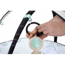 Tiny Love MATA EDUKACYJNA z pałakami Zabawa gimnastyka Decor biało-czarny