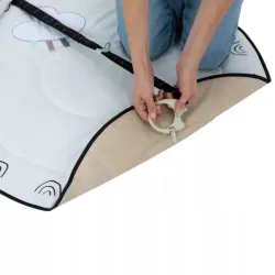 Tiny Love MATA EDUKACYJNA z pałakami Zabawa gimnastyka Decor biało-czarny