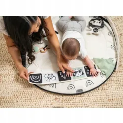 Tiny Love MATA EDUKACYJNA z pałakami Zabawa gimnastyka Decor biało-czarny