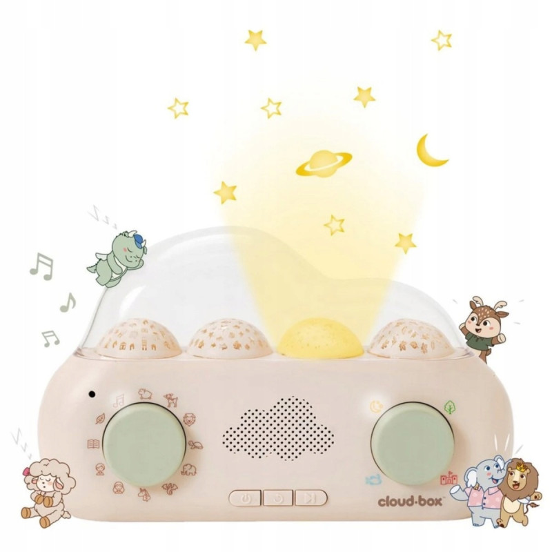 CloudBox Muzyczny Projektor z bajkami Wielofunkcyjny Wersja polsk-angielska