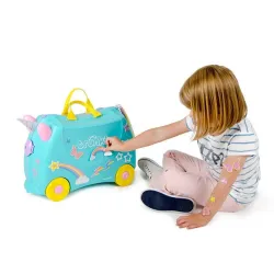 TRUNKI Jeżdżąca Walizka dziecięca Jednorożec Una na kółkach TRUNKI Jeżdżąca Walizka dziecięca Jednorożec Una na kółkach