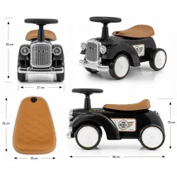 Jeździk dla dzieci Pojazd Royce retro Milly Mally Black