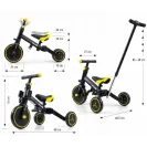 Rowerek 4w1 Milly Mally Optimus Plus Black