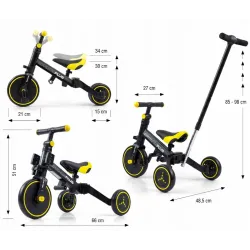 Rowerek 4w1 Milly Mally Optimus Plus Black Rowerek 4w1 Milly Mally Optimus Plus Black