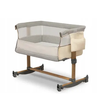 Lionelo Leonie beige sand – łóżeczko dostawne do co-sleepingu