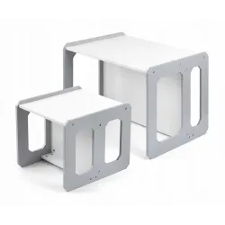 Zestaw mebli dla dziecka stolik krzesełko Stella 3w1 Milly Mally Grey