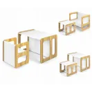 Zestaw mebli dla dziecka stolik krzesełko Stella 3w1 Milly Mally Natural