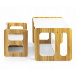 Zestaw mebli dla dziecka stolik krzesełko Stella 3w1 Milly Mally Natural