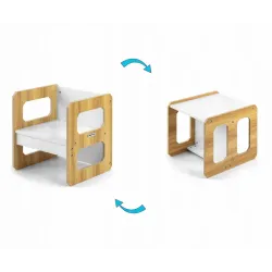 Zestaw mebli dla dziecka stolik krzesełko Stella 3w1 Milly Mally Natural