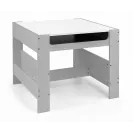 MILLY MALLY 5489 Zestaw mebli- Stolik i dwa krzesełka Sven Grey