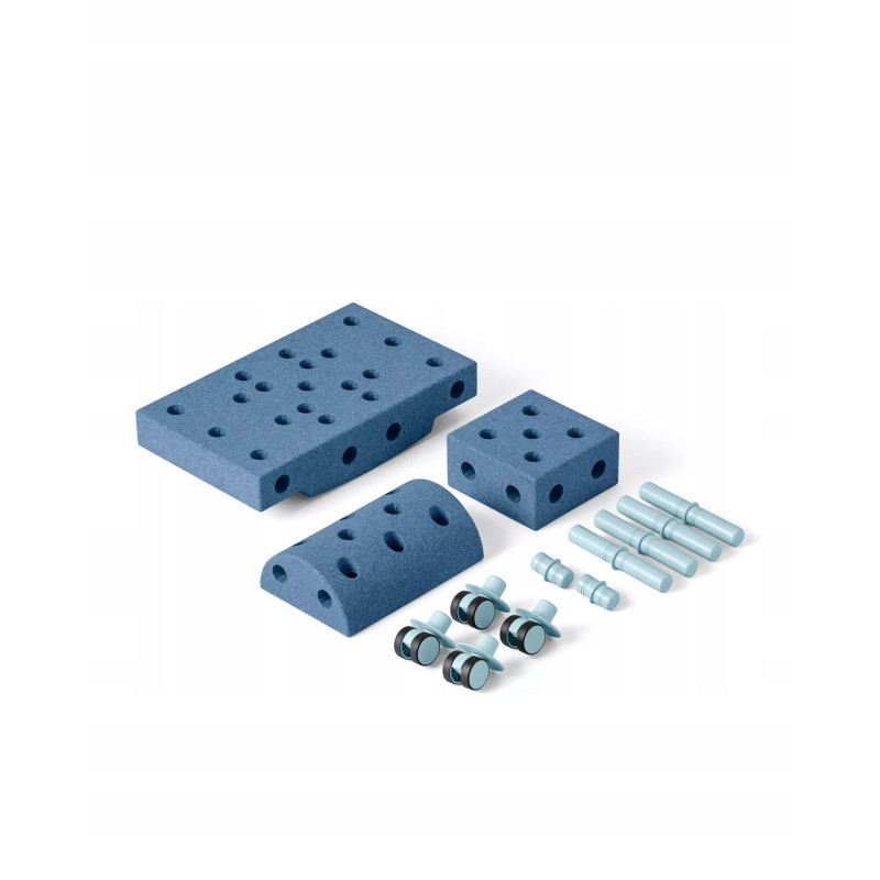 MODU Curiosity set - Kreatywne klocki rozwijające motorykę dużą, niebieski MODU Curiosity set - Kreatywne klocki rozwijające motorykę dużą, niebieski