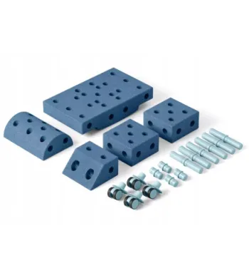 Klocki dla dzieci MODU Explorer set 8w1 Kreatywne klocki Niebieskie