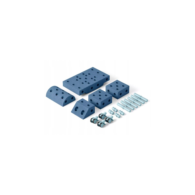 Klocki dla dzieci MODU Explorer set 8w1 Kreatywne klocki Niebieskie