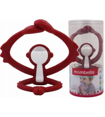 Gryzak ortodontyczny Mombella Małpka  chimney red