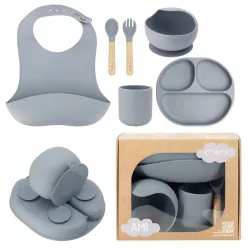 Momi zestaw naczyń AMI szary Momi zestaw naczyń AMI szary