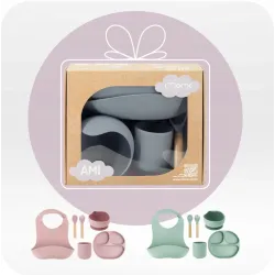 Momi zestaw naczyń AMI szary Momi zestaw naczyń AMI szary