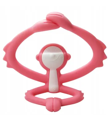 Gryzak ortodontyczny Mombella Małpka  pink