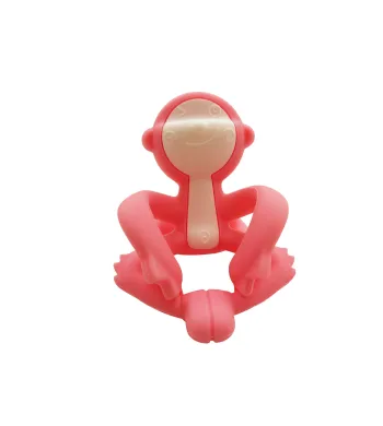Gryzak ortodontyczny Mombella Małpka  pink