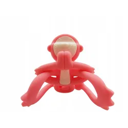 Gryzak ortodontyczny Mombella Małpka  pink