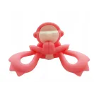 Gryzak ortodontyczny Mombella Małpka  pink