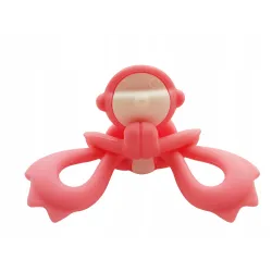 Gryzak ortodontyczny Mombella Małpka  pink