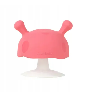 Mombella GRYZAK SILIKONOWY grzybek MUSH ORTODONTYCZNY pink