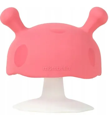 Mombella GRYZAK SILIKONOWY grzybek MUSH ORTODONTYCZNY pink