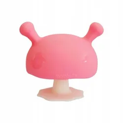 Mombella GRYZAK SILIKONOWY grzybek MUSH ORTODONTYCZNY pink