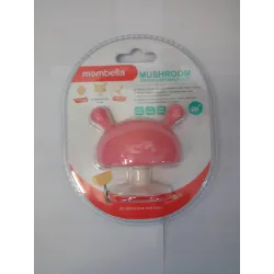 Mombella GRYZAK SILIKONOWY grzybek MUSH ORTODONTYCZNY pink