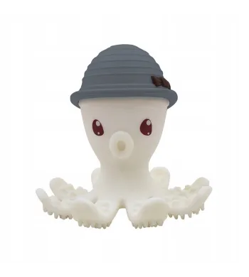MOMBELLA Silikonowy Gryzak zabawka Ośmiornica grey