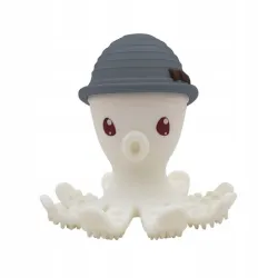 MOMBELLA Silikonowy Gryzak zabawka Ośmiornica grey