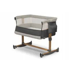 Łóżeczko dostawne LIONELO Leonie Grey Stone z materacem i torbą Łóżeczko dostawne LIONELO Leonie Grey Stone z materacem i torbą